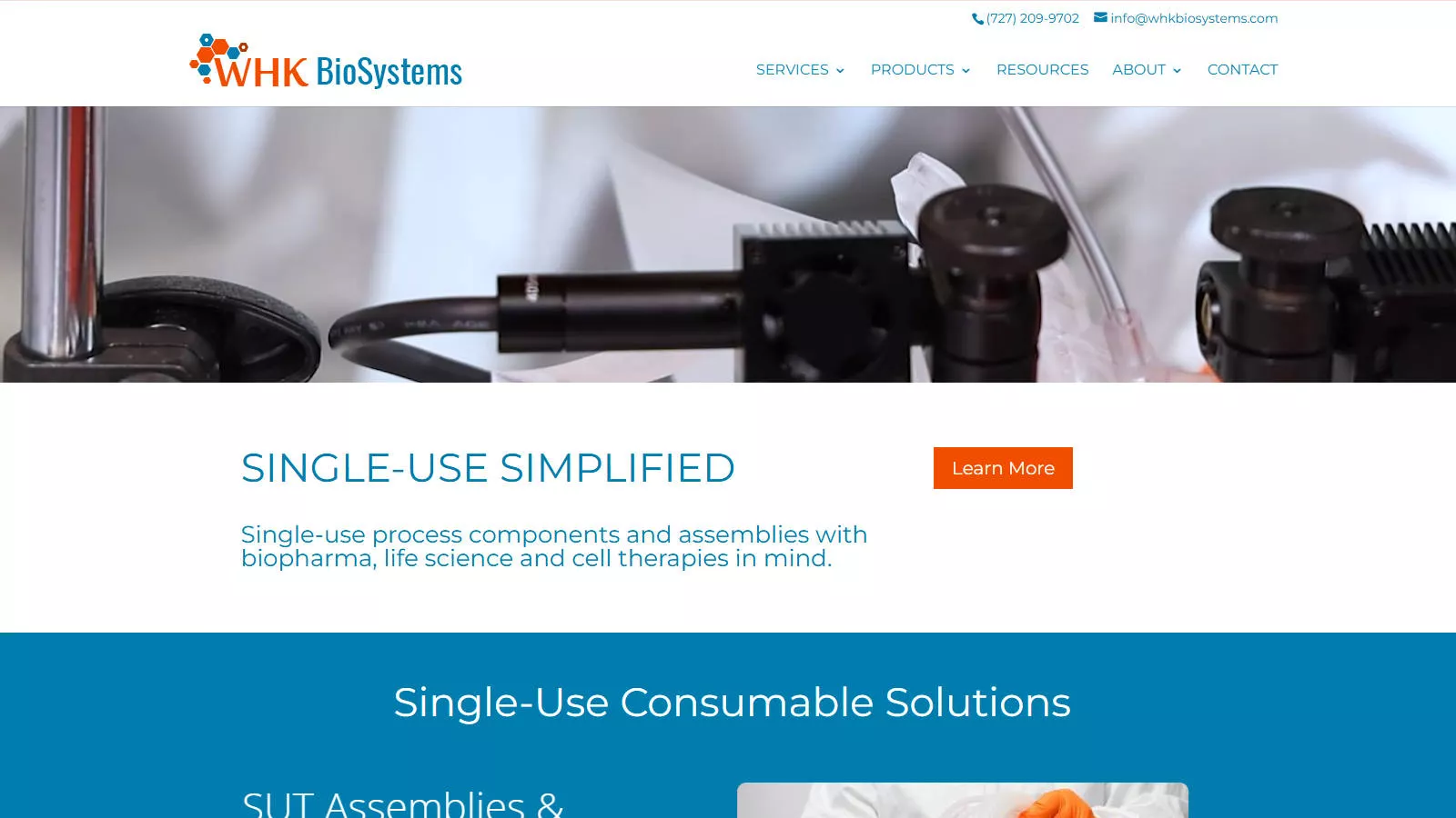 WHK BioSystems contract manufacturing services for medical components and tubing