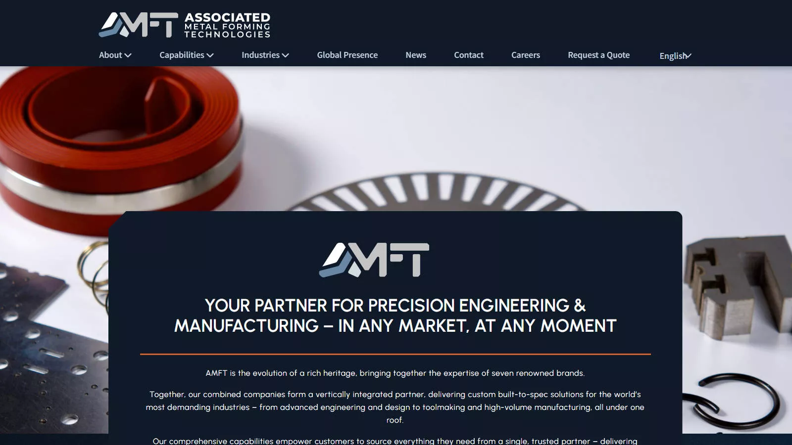 AMFT precision springs, metal stampings, and formed components for medical devices